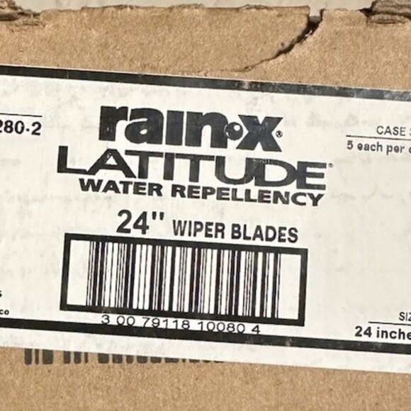 Rain-X 5079280-2-5PK Latitude 2-IN-1 Water Repellency Wiper Blade, 24" (Pack 5) - Picture 2 of 2